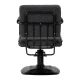 Frizieru krēsls Gabbiano Katania Loft Old Leather Melns