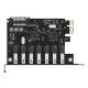 Orico ORICO-PVU3-7U-V1 PCI-E 7x USB 3.0 карта расширения Черная