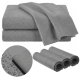 Streak-Free Microfiber Cleaning Cloths for Windows & Glass 3 Pack 12x16\" Ruhhy 27207, Grey