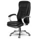Ergonomic Swivel Office Chair Sofotel with Quilted Design, Black
