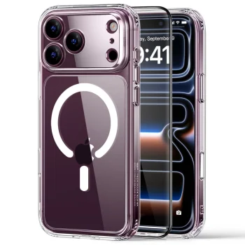 Чехол ESR Classic Hybrid MagSafe со стеклом для iPhone 18 / 17 Pro Max, прозрачный