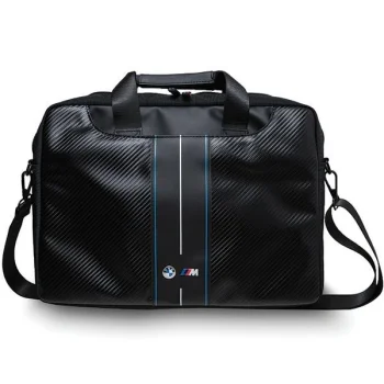 Сумка BMW Carbon & Blue Stripe для 16-дюймового ноутбука - черная