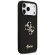 Guess iPhone 17 Pro Max vāciņš Silicone Big 4G Script, melns