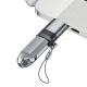 Pāreja Acefast J8 USB-C (siev.) uz USB-A (vīr.), pelēka