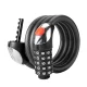 Велозамок кодовый Rockbros RKS531 стальной трос с LED подсветкой 120см...