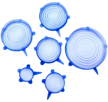 Silicone Stretch Lids (6 Pcs), Blue