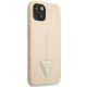 Guess Saffiano Triangle Logo Case for iPhone 14 Plus, Beige