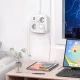 Tech-Protect PCS3X4 pagarinātājs, 3 ligzdas, 2xUSB-A, 2xUSB-C 200 cm, balts
