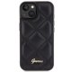 Guess Quilted Metal Logo case for iPhone 15 - black