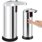 Bezdotyku automātiskais ziepju un šķidruma dozators, sudraba, 200 ml