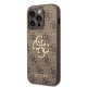 Guess 4G Big Metal Logo Case for iPhone 15 Pro Max, Brown