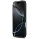 Чехол Mercedes Leather Laurel Leaves Stripes MagSafe для iPhone 17 Pro, синий