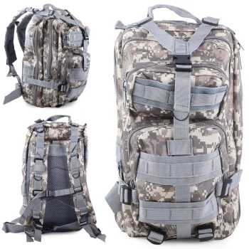 Taktiskā militārā mugursoma 30L, balta