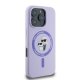 Karl Lagerfeld Silicone Karl&Choupette Heads Ring MagSafe Phone Case Cover iPhone 16 Pro Max - Purple