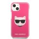 Karl Lagerfeld Choupette Head iPhone 13 vāciņš - Fuchsia