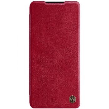 Samsung Galaxy S21+ Plus (SM-G996B) Nillkin Qin Leather Book Case Cover, Red | Telefona Maciņš Vāciņš Apvalks Grāmatiņa