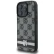 Dkny iPhone 16 Pro Max vāciņš Checkered Pattern & Printed Stripes, melns