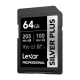 Atmiņas karte Lexar Professional SILVER PLUS SDXC 64GB (LSDSIPL064G-BNNNG)