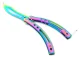 Tauriņš varavīksnes nazis | Butterfly rainbow butterfly knife