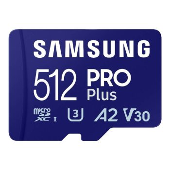 Atmiņas karte Samsung Pro PLUS microSDXC 512GB 180/130 MB/s UHS-I U3 (MB-MD512SA/EU) | Memory card
