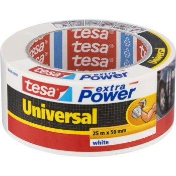 Tesa extra Power auduma līmlente 25 m x 50 mm, balta (56388)