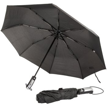 Automatic Folding Windproof Umbrella, Black
