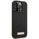 Guess Silicone Logo Plate MagSafe vāciņš iPhone 14 Pro Max - Melns