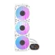 Šķidruma dzesēšanas sistēma Darkflash DH360D White v2, 360 mm, balta
