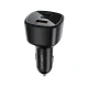 Auto lādētājs Acefast B18 200W, 2x USB-C + USB-A, melns