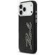 Karl Lagerfeld FW vāciņš ar graudainu tekstūru un firmas logotipu iPhone 17 Pro Max — melns | Phone Case Cover