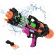 Large Water Gun Blaster 60cm 1.25L Capacity 6m Range, black orange green