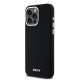 Apple iPhone 15 Pro Max 6.7\'\' DKNY Liquid Silicone Small Metal Logo MagSafe Case Cover, Black