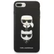 Чехол Karl Lagerfeld Saffiano Karl&Choupette Head для iPhone 7 Plus / 8 Plus Black