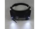Headband Magnifier with LED Light and 4 Lenses 1.5x-11x