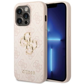 Guess 4G Big Metal Logo korpuss iPhone 15 Pro - rozā krāsā | case for pink