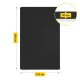 Большой коврик для фитнеса 4Fizjo TPE 200x125 см, 2 см, черный