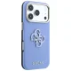 Чехол Guess Grained & Big Resin Logo для iPhone 18 Pro / 17 Pro, синий
