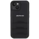 Чехол Mercedes для iPhone 15 AMG Leather Debossed Lines, черный