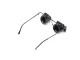 Pulksteņmeistara lupa brilles ar LED apgaismojumu 20x 15mm, melnas