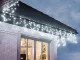 Уличная Гирлянда, Лампочки, Занавес, 300 LED, IP44, Холодный Белый