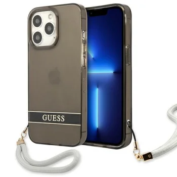 Чехол Guess Translucent Strap для iPhone 13 Pro / 13, Черный