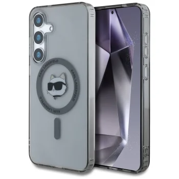 Чехол Karl Lagerfeld Button Choupette MagSafe для Samsung Galaxy S25 черный
