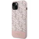 Guess iPhone 14 Plus vāciņš GCube Stripes MagSafe, rozā