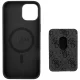 Guess 4G Stripes Case with MagSafe Wallet for iPhone 15, Black