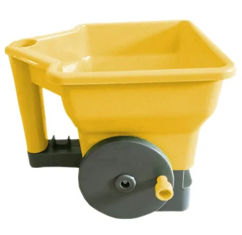 Handheld Seed and Fertilizer Spreader 3L, yellow-grey