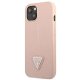 Guess iPhone 13 mini vāciņš Saffiano Triangle Logo rozā