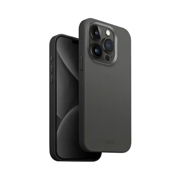 Uniq Lyden DS iPhone 15 Pro Max 6,7\" Magclick lādēšanas telefona vāciņš pelēk-melns/nogles pelēk-melns | 6.7\"...