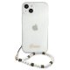 Guess Pearl caurspīdīgs vāciņš priekš iPhone 13 6.1\", White Pearl