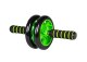 4Fizjo AB Wheel Abdominal Exercise Roller, Black/Green
