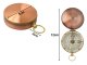 Metal Pocket Compass with Lid for Hiking and Survival, Copper